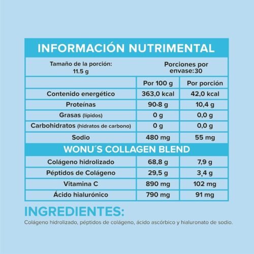 Colageno Wonu azul 600g