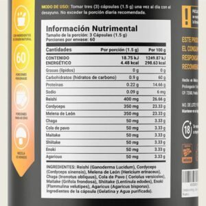 Mushroom Blend B life ingredientes