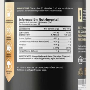 Lions Mane Blend ingredientes