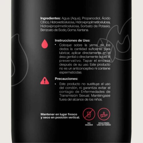 Lubricante intimo B life ingredientes