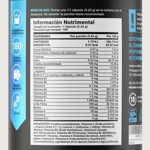mens blend blife ingredientes