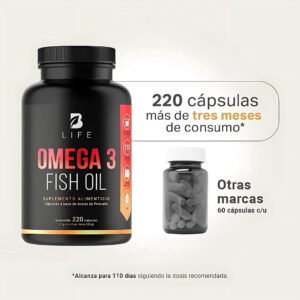 Omega 3 Aceite de Pescado B life 220 capsulas