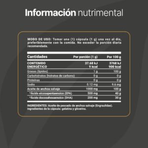 Omega 3 Platinum B life información