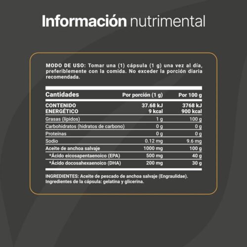 Omega 3 Platinum B life información