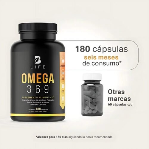 Omega 3-6-9 B life 180 capsulas