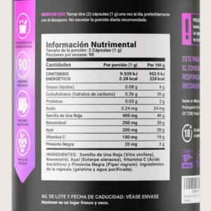 resveratrol 180 capsulas B life