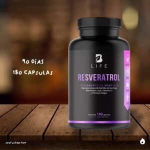 suplemento resveratrol B life 180 capsulas semillas de Uva