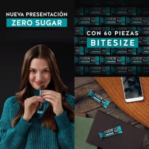 Chocolate Amargo Turin Zero Sugar 60 piezas